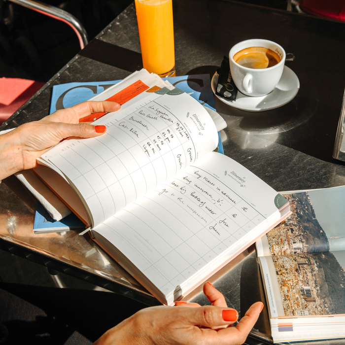 Guided Travel Journal, A5 Hardcover -  Sky High