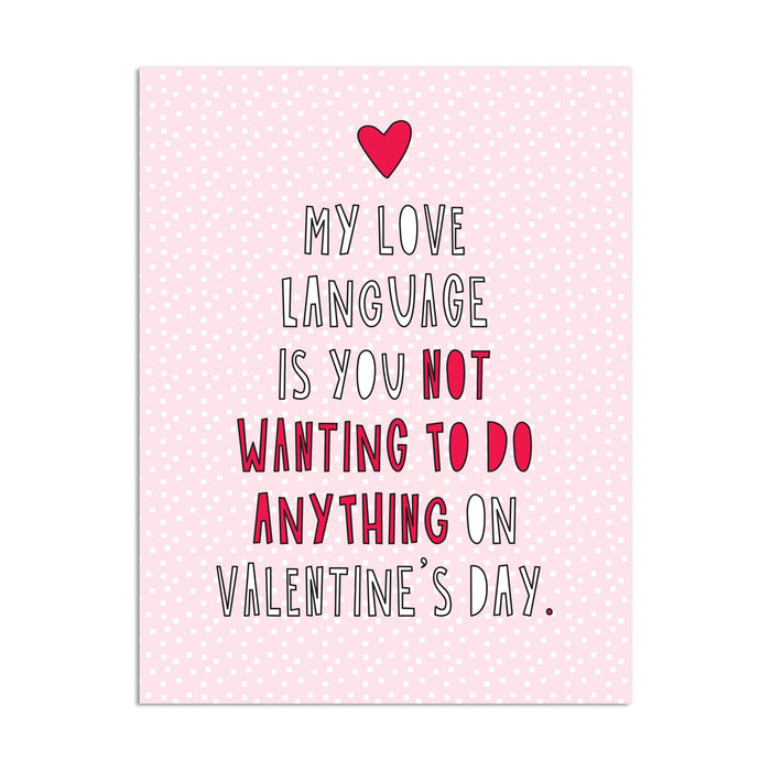 578 - Valentine Love Language - A2 card