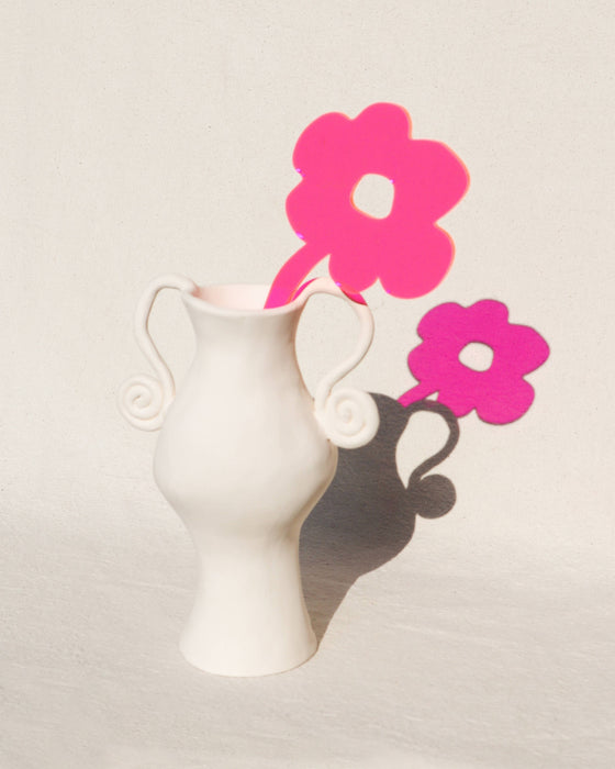 Petunia Stem: See-Thru Hot Pink