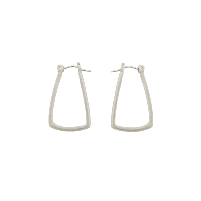 Small Thin Hoops Earrings in Silver or Vermeil: Vermeil