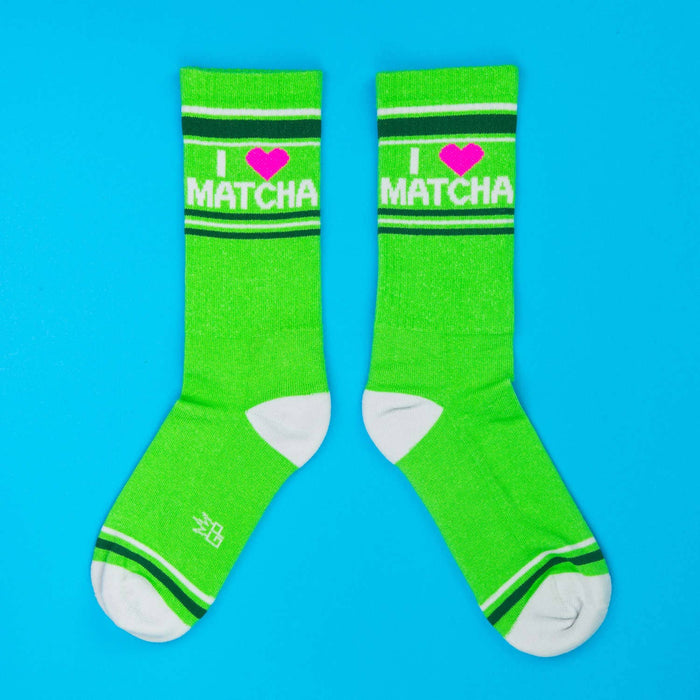 I ❤️ Matcha Gym Crew Socks