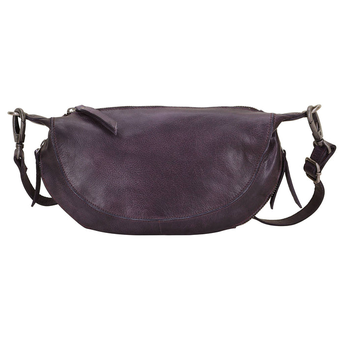 Crosby Handcrafted Leather Sling/Crossbody Bags: Indigo
