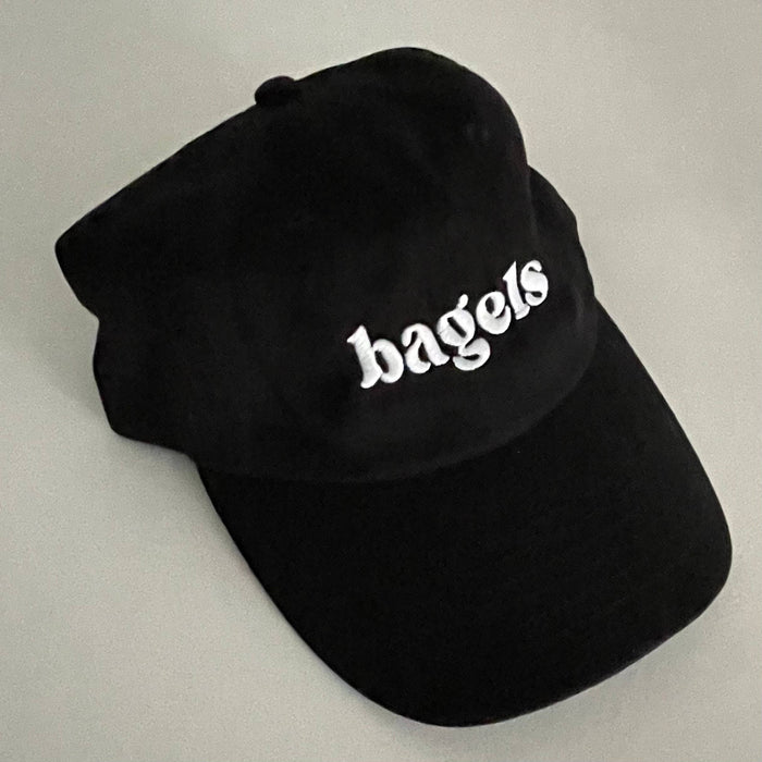 Bagels Baseball Cap Unisex Dad Hat Jewish gifts restaurant: Pigment dyed brown