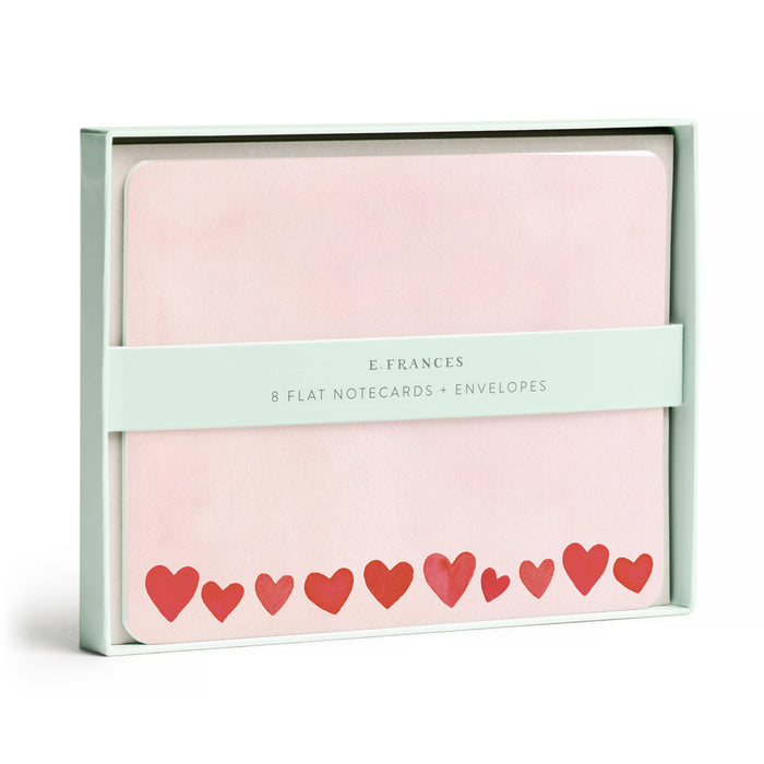 Mini Hearts Blush Flat Note Set