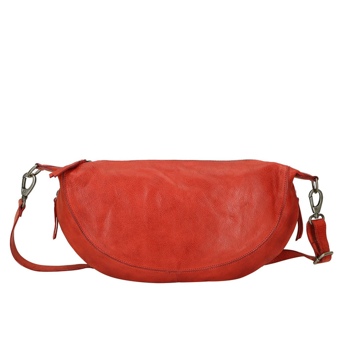 Callie Handcrafted Leather Sling/Crossbody Bags: Moss