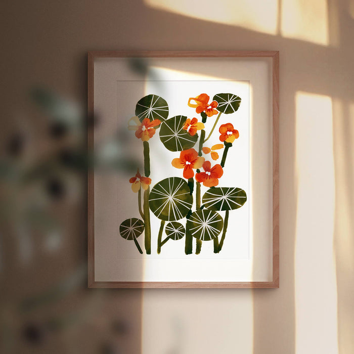 Art Print - Nasturtiums: 8X10"