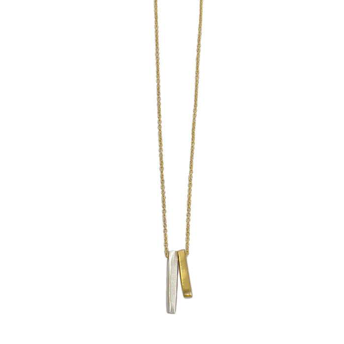 Two bars. necklace: Mixed