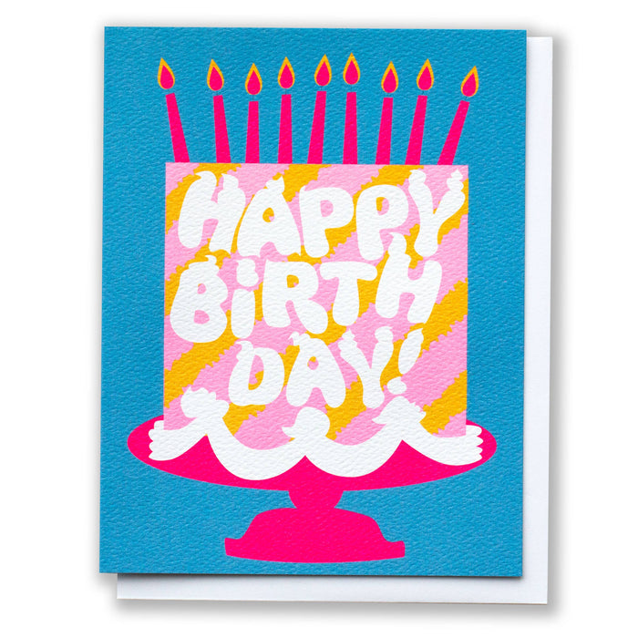 Happy Birthday Pink Cake Dreams Note Card