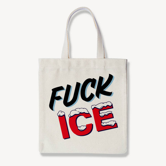 Fuck ICE Sign Painter Lettering Tote Bag