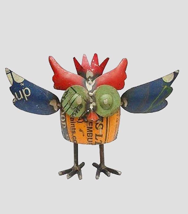 Wild Owl Recycled Metal Animals