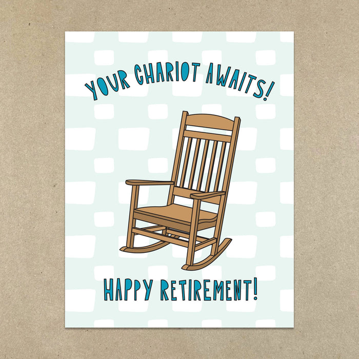 671 - Retirement Chariot - A2 card