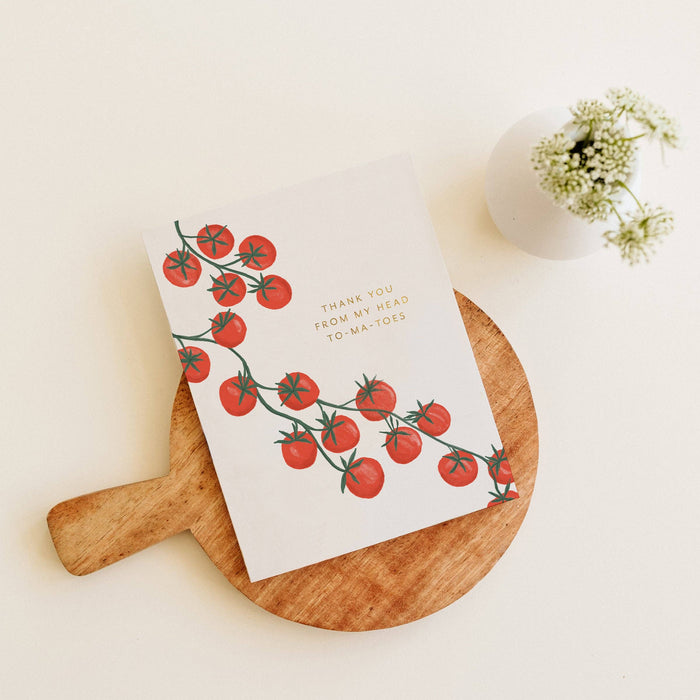 Thank You Tomatoes Greeting Card: Single