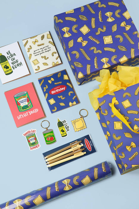 Pasta Shapes Wrapping Paper Roll