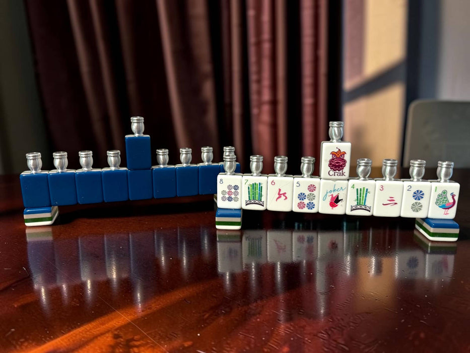 Mah Jong Menorah: Cream Acrylic