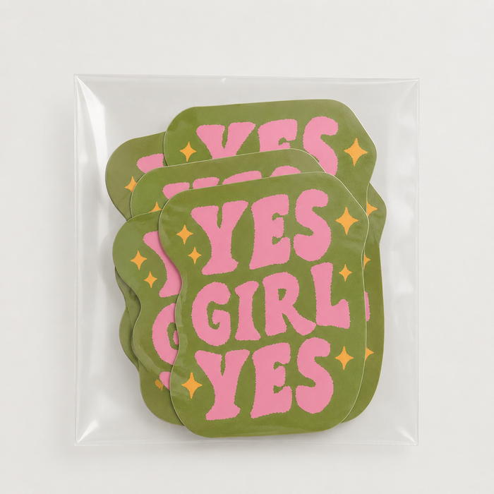 Yes Girl Yes | Hype Girl Sticker | Fall Sticker | Feminist