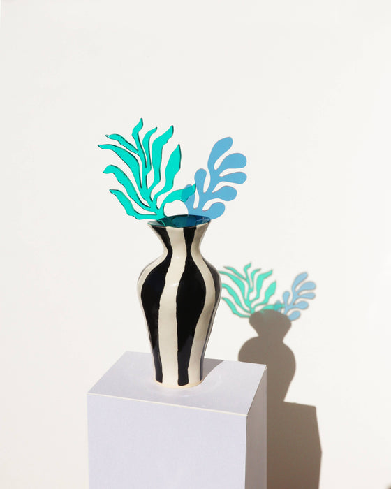 Small Coral Flower Stem: See-thru blue
