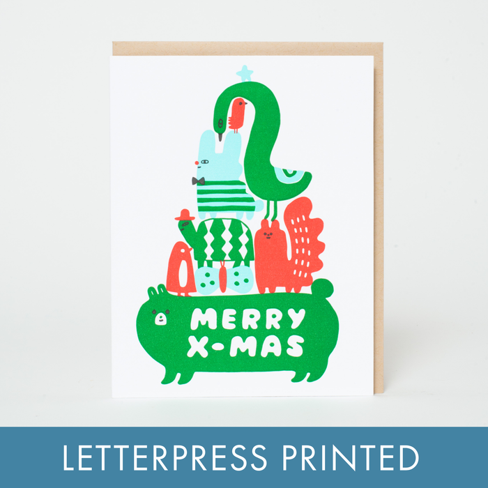 Holiday Animal Tree Stack