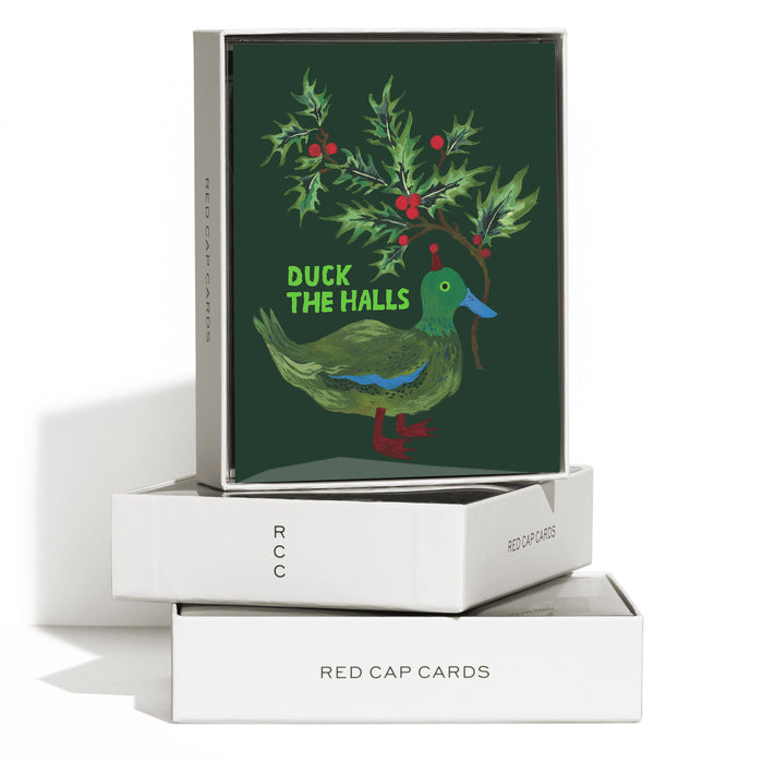 Duck the Halls greeting card: Single