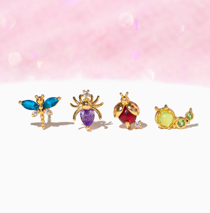 Bug Me Stud Set: Gold