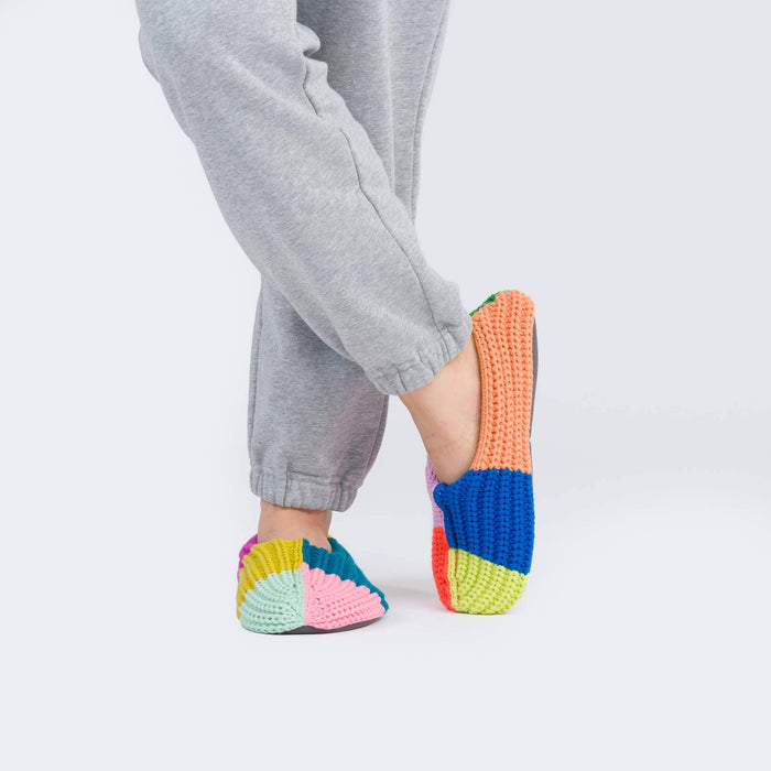 Mismatch Rib Slippers: Desert / S/M - W 6-8