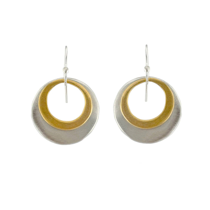 Double small & medium circles earrings: Mixed