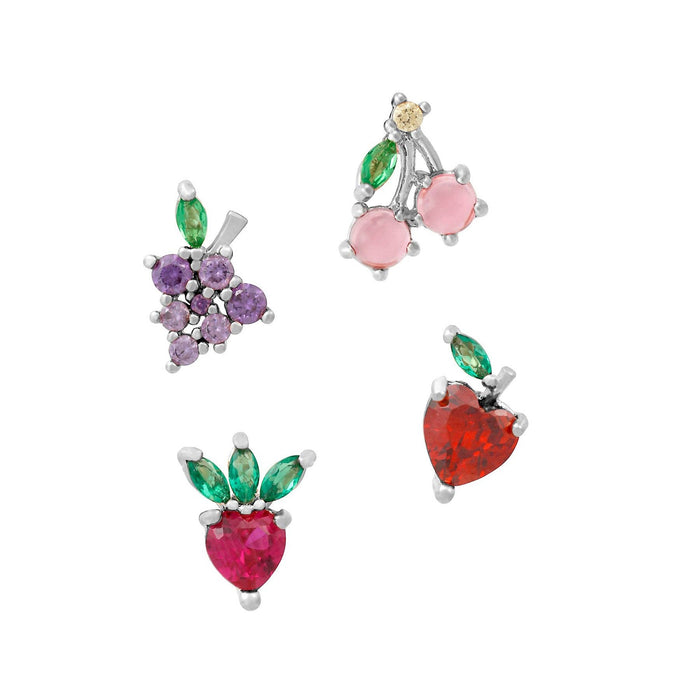 Fruit Basket Stud Set: Gold