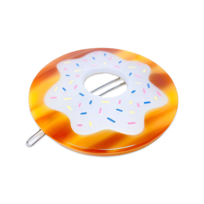 Vanilla Sprinkle Donut Barrette