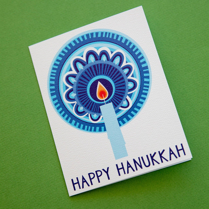 Single Hanukkah Candle Note Card: Default Title