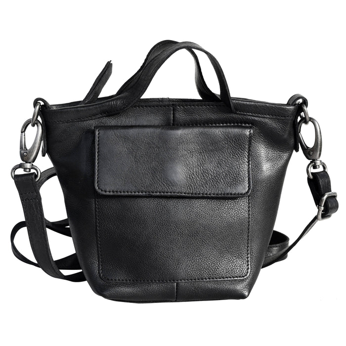 Mick Handcrafted Leather Crossbody Bags: Orange