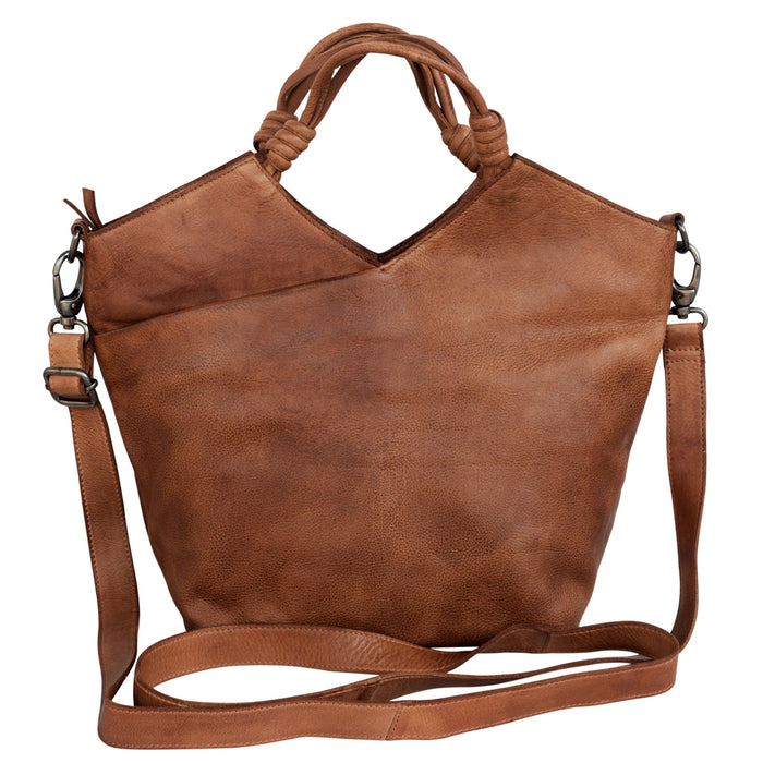 Nash Handcrafted Leather Tote/Crossbody Bags: Oxblood