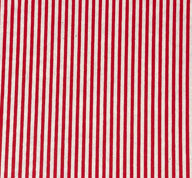 20x30 Stripes printed paper: Red