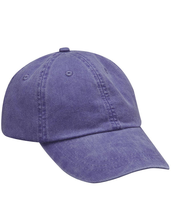 Custom Text Chainstitch Dad Hat - Embroidered Ball Cap: Navy Blue / White