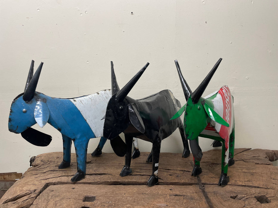 Farmhouse Goat-Yard Art-29x10x24H-Recycled Metal Goat-Medium