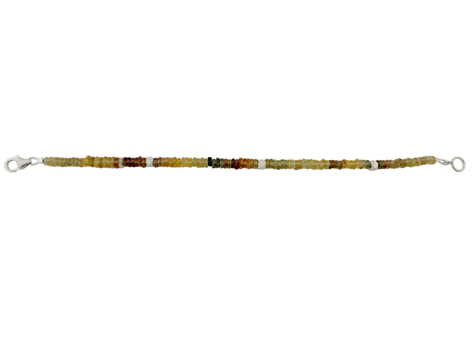 Zircon Barrels Bracelet in Silver or Vermeil: Vermeil