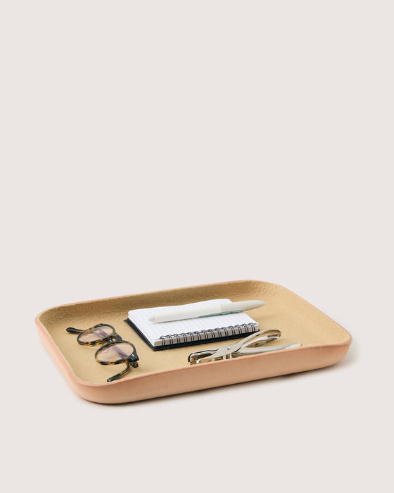 Kawabon Leather/Merino Wool Large Tray Parchment