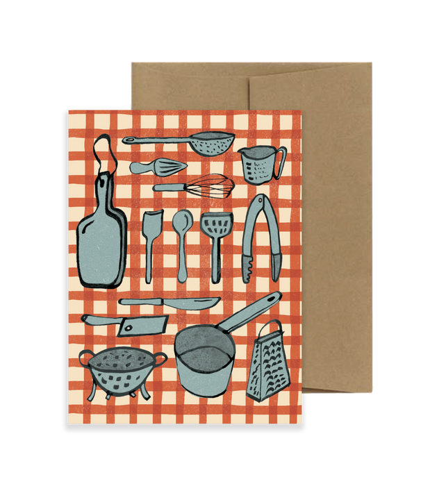 Cuisine/Cook Gingham - A6 Card