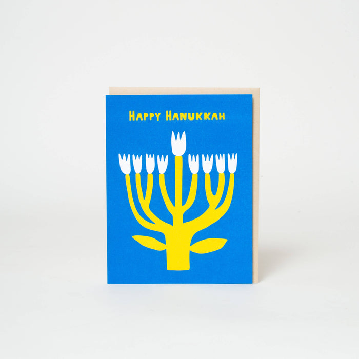 Hanukkah Flower Menorah