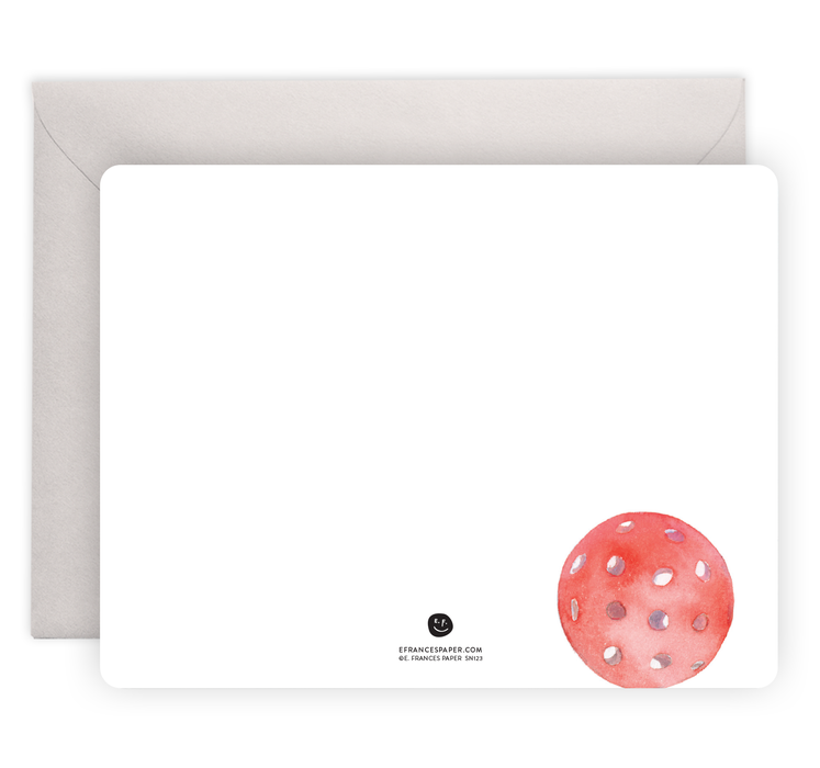 Pickleball Flat Notes | Boxed Notecards Stationery