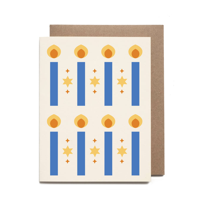 Hanukkah Pattern Holiday Card