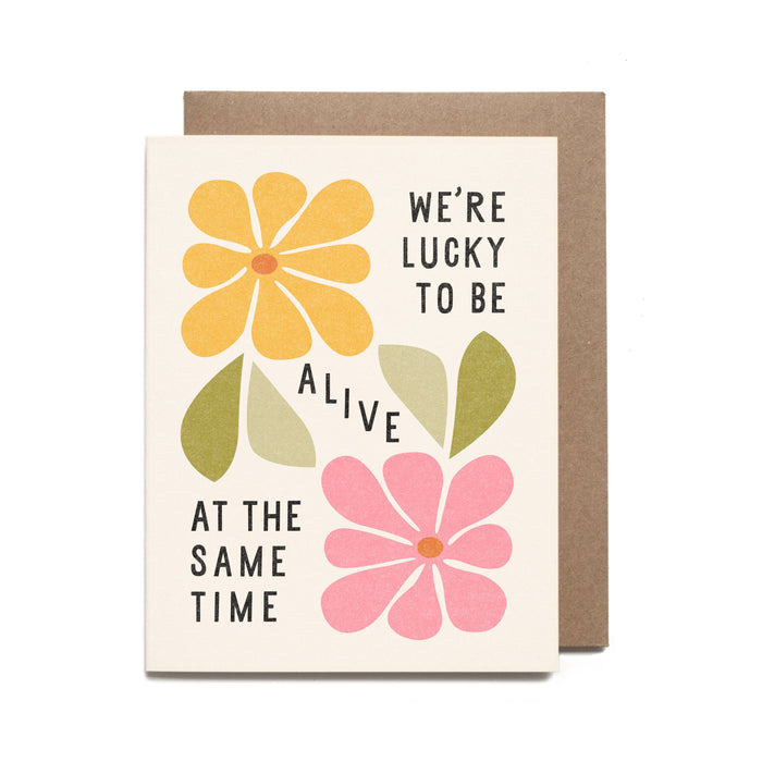 Lucky To Be Alive Card