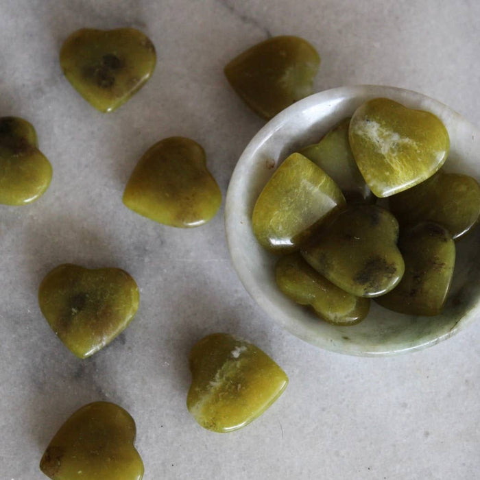 Green Opal 20mm Heart (Crystals & Stones)