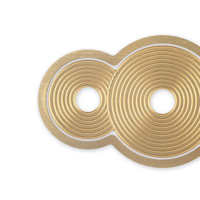 Brass Bookmark - Circlets