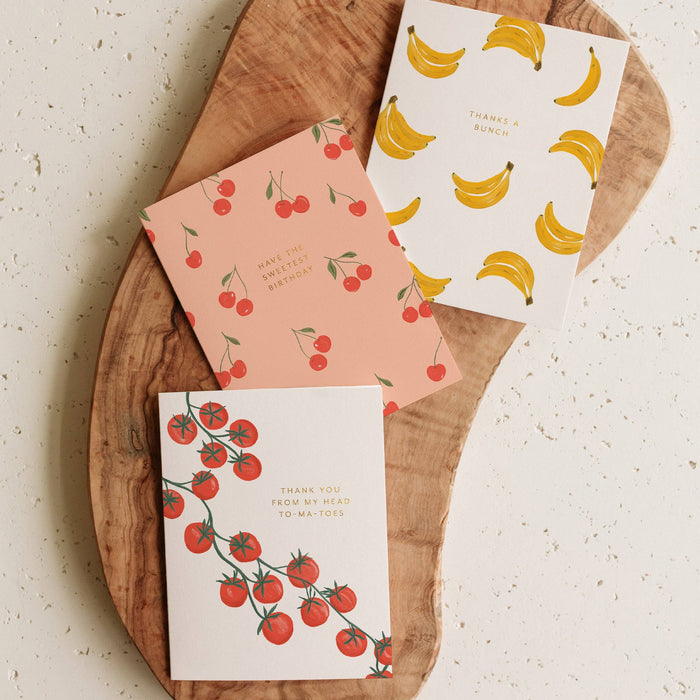 Thank You Tomatoes Greeting Card: Single