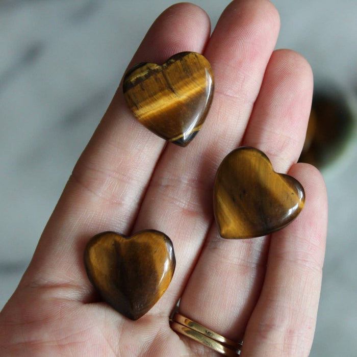 Tiger's Eye 20mm Heart (Crystals & Stones)