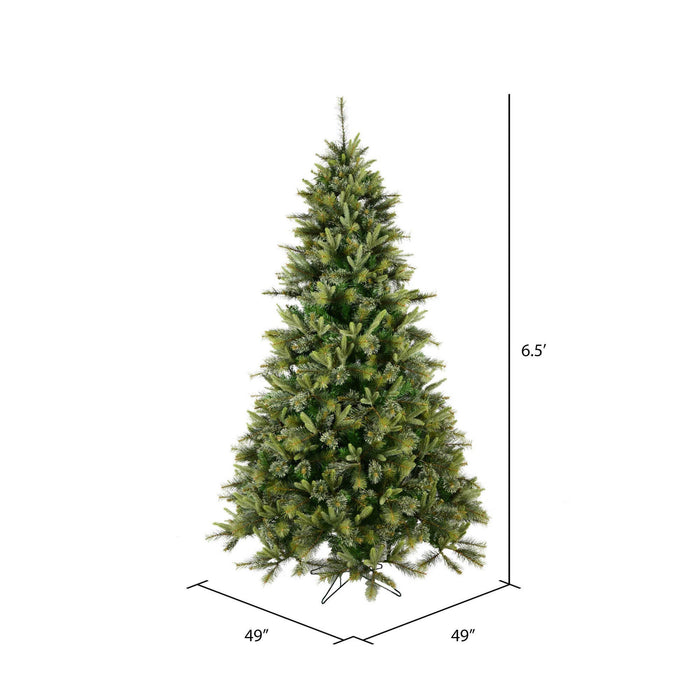 Vickerman 6.5' x 49" Cashmere Pine Tree 1178 Tips: Green / PE / 6.5'