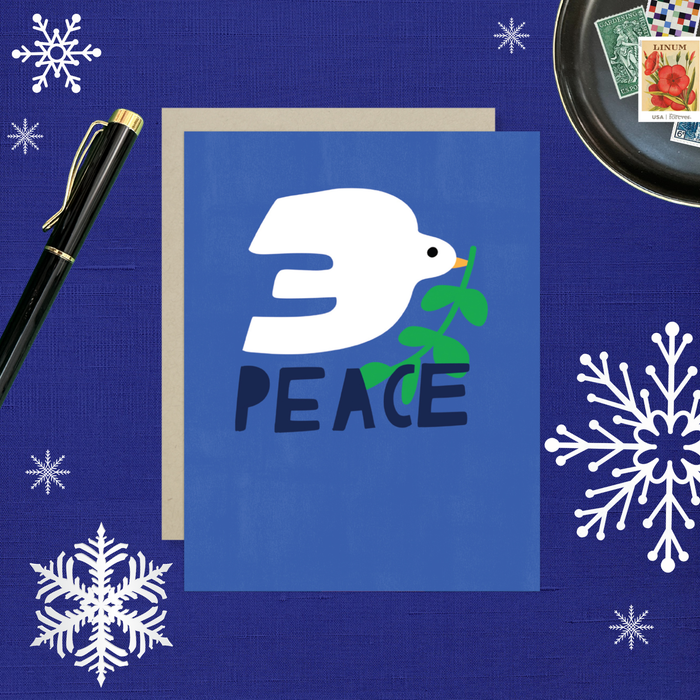 Peace Bird Holiday Card