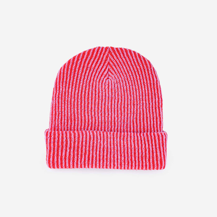 Simple Rib Knit Beanie: Moss Jade
