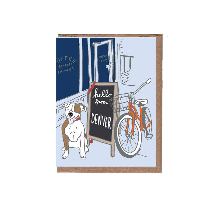 City/State Coffee Shop Greeting Card: Your City