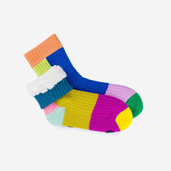 Mismatch House Socks: Rainbow / S/M - W 6-9<br>M 5-7.5