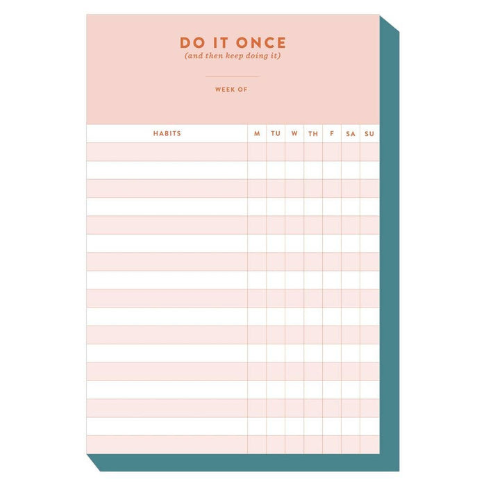 Weekly Habit Tracker 4x6 Notepad